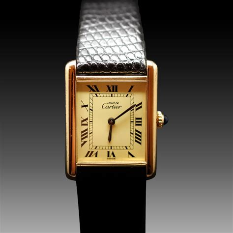 montre cartier vermeil